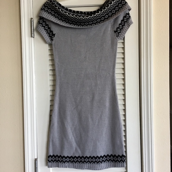 Derek Heart Sweater Knit Off Shoulder Dress SZ S - Picture 2 of 7